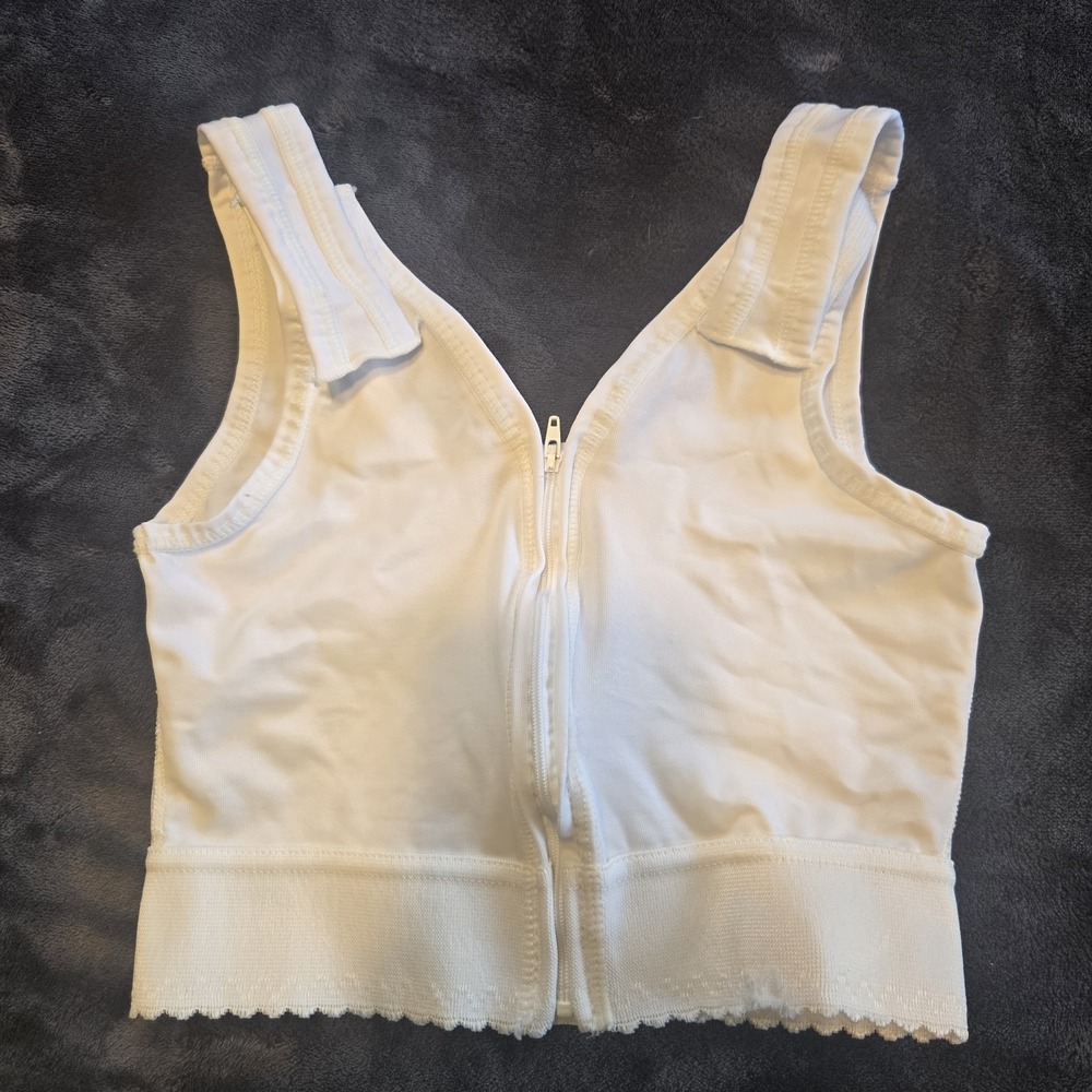 Jobst White Surgical Vest Bra Without Cups‎ Size 1